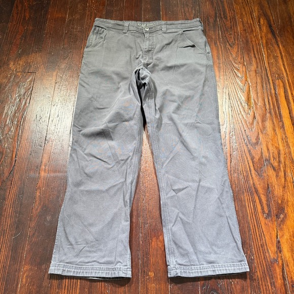 Duluth Pack Other - Duluth Trading Pants Men 36x30 Gray Flex Fire Hose Foreman Canvas Relaxed Fit